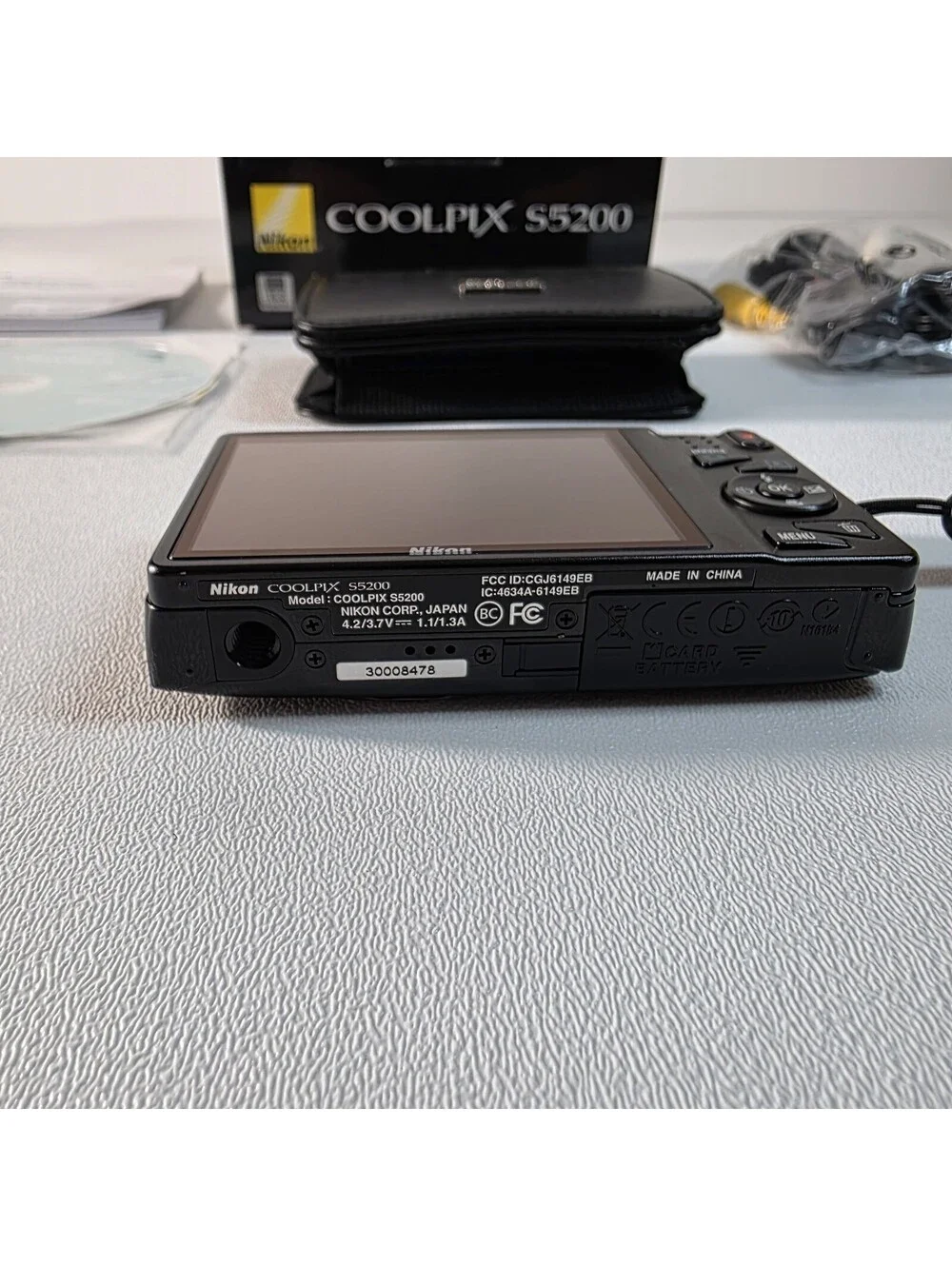 Nikon COOLPIX S5200 Compact Digital Camera 6x Zoom Wi-Fi HD Black Bundle